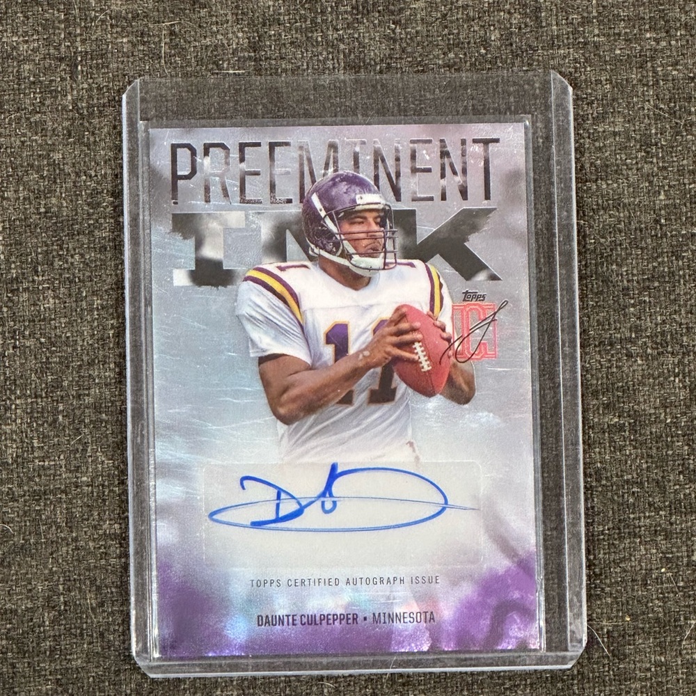 Daunte Culpepper Autograph Card